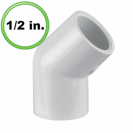 Cool Kitchen 0.5 in. 45 Degree Utility Grade PVC Fitting CO3287934